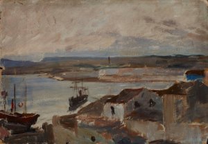 Catania in Sicily; The Cycle; Italy by Jan Ciaglinski Oil Painting