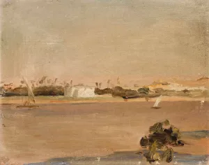 Colours of Egypt - Nile. From the journey to Egypt by Jan Ciaglinski Oil Painting