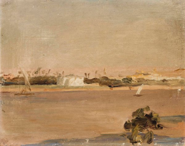 Main Product Photo of Colours of Egypt - Nile. From the journey to Egypt  Painting by Jan Ciaglinski