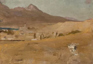 Corinth. From the journey to Greece Oil painting by Jan Ciaglinski
