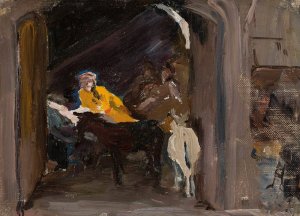 Damascus - Jarta. From the journey to Palestine by Jan Ciaglinski Oil Painting