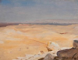 Desert motif. From the journey to Egypt by Jan Ciaglinski Oil Painting