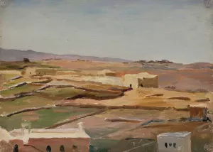 Desert - Ramallah. From the journey to Palestine by Jan Ciaglinski Oil Painting