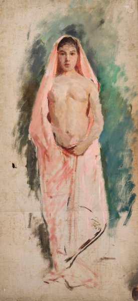 Eastern model, study by Jan Ciaglinski Oil Painting