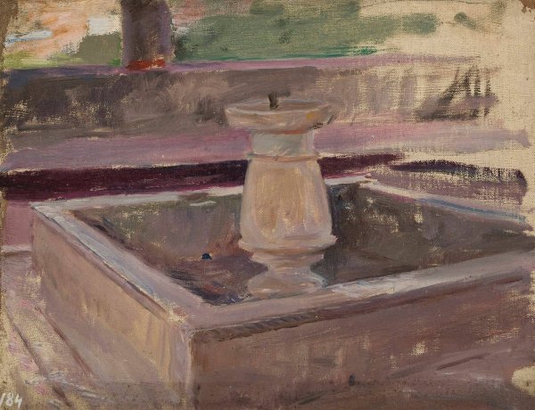 Fountain in the khan's palace in Bakhchisaray. From the journey to Crimea  by Jan Ciaglinski - Hand-Painted Oil Painting Reproduction