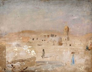 From Cairo. From the journey to Egypt by Jan Ciaglinski Oil Painting