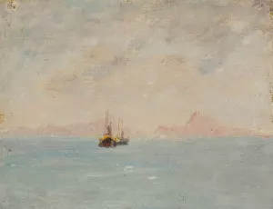 From the ship. From the journey to India Oil painting by Jan Ciaglinski