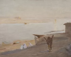 Ganges. From the journey to India by Jan Ciaglinski Oil Painting