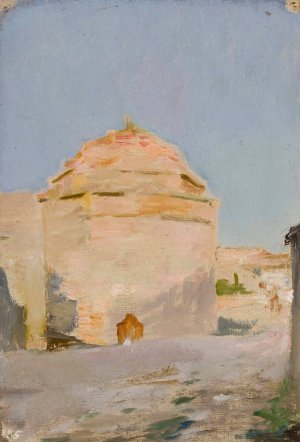 Grave of Maria Potocka in Bakhchisaray. From the journey to Crimea by Jan Ciaglinski Oil Painting