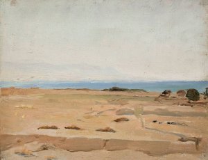 Gulf o Corinth. From the journey to Greece by Jan Ciaglinski Oil Painting