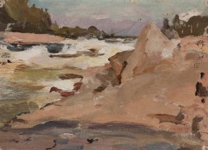 Imatra in the morning - Finland by Jan Ciaglinski Oil Painting