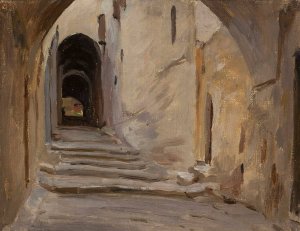 Jerusalem. From the journey to Palestine by Jan Ciaglinski Oil Painting