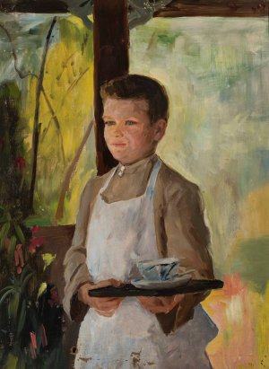 Little cook by Jan Ciaglinski Oil Painting