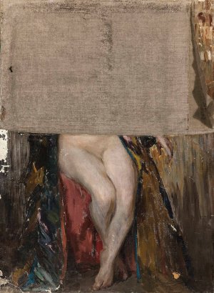 Lust - female nude by Jan Ciaglinski Oil Painting