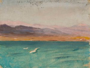 Marine landscape. From the journey to Palestine by Jan Ciaglinski Oil Painting