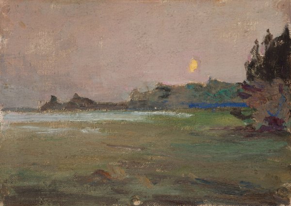 Moonlite Evening  by Jan Ciaglinski - Hand-Painted Oil Painting Reproduction