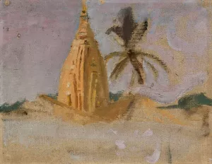 Mumbai. From the journey to India by Jan Ciaglinski Oil Painting