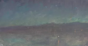 Night on the sea. From the journey to Constantinople Oil painting by Jan Ciaglinski