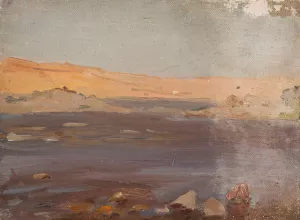 Nile. From the journey to Egypt by Jan Ciaglinski Oil Painting