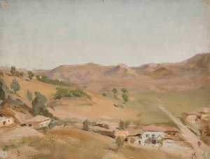 Olympia. From the journey to Greece by Jan Ciaglinski Oil Painting