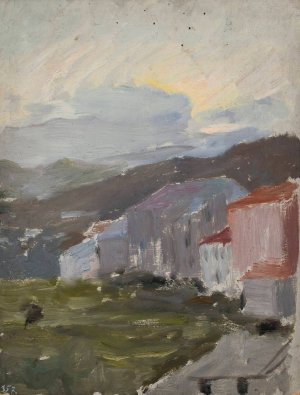 Porto Maurizia. From the journey to Italy by Jan Ciaglinski Oil Painting