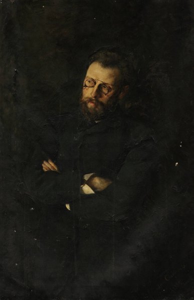 Portrait of Erazm Piltz  by Jan Ciaglinski - Hand-Painted Oil Painting Reproduction