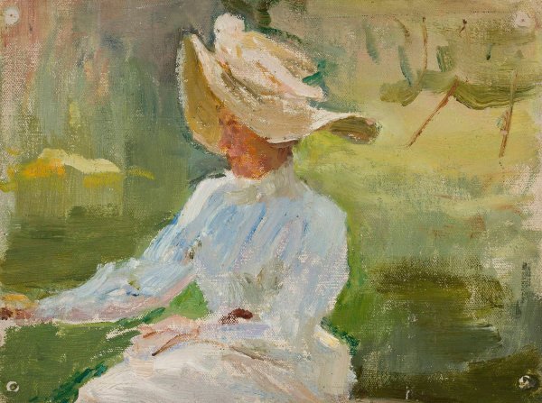 Portrait of Eugenia Alexandra Rubtsov, mother of the painter Rubtsov  by Jan Ciaglinski - Hand-Painted Oil Painting Reproduction