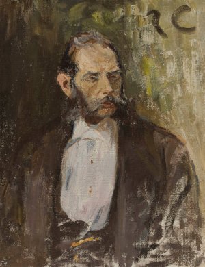 Portrait of Mr. Nelken by Jan Ciaglinski Oil Painting