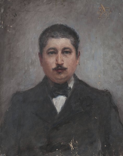 Portrait of Sigma Syromyatnikov  by Jan Ciaglinski - Hand-Painted Oil Painting Reproduction