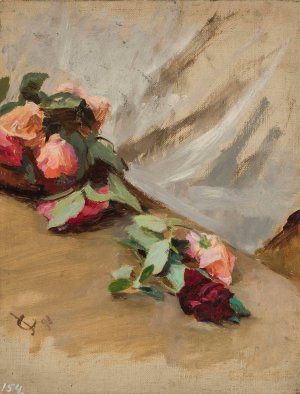 Roses by Jan Ciaglinski Oil Painting