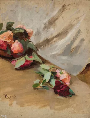 Roses by Jan Ciaglinski Oil Painting