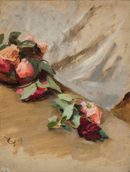 Roses  by Jan Ciaglinski - Hand-Painted Oil Painting Reproduction