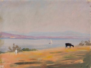 Seaside. From the journey to Constantinople by Jan Ciaglinski Oil Painting