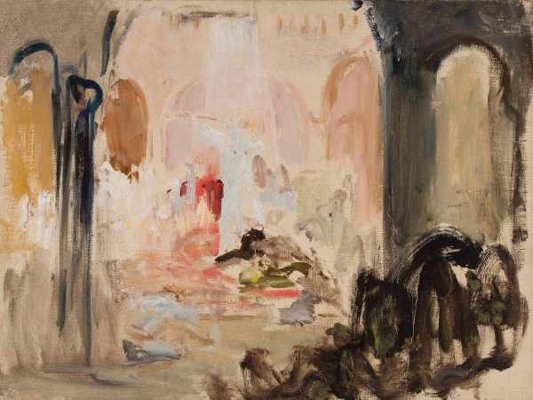 Sketch for stage decoration for Act 2 of 'Parsifal'  by Jan Ciaglinski - Hand-Painted Oil Painting Reproduction