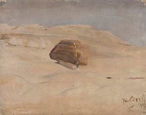 Sphinx. From the journey to Egypt by Jan Ciaglinski Oil Painting