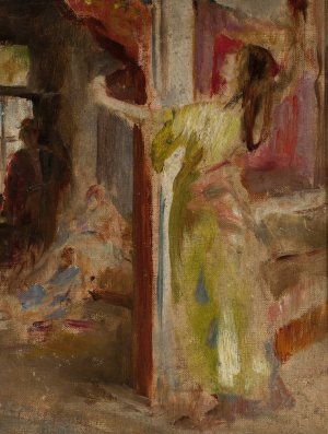 Study for the painting 'Potocka in Bakhchisaray' by Jan Ciaglinski Oil Painting