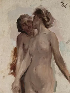 Study for the painting 'Symbolic Dance' by Jan Ciaglinski Oil Painting
