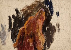 Study of dog's head by Jan Ciaglinski Oil Painting