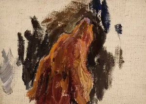 Study of dog's head by Jan Ciaglinski Oil Painting
