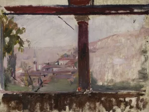 Summer house of Maria Potocka in Bakhchisaray. From the journey to Crimea Oil painting by Jan Ciaglinski