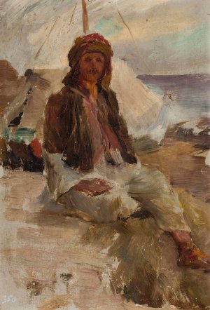 Tartat - Gurzuf. From the journey to Crimea by Jan Ciaglinski Oil Painting
