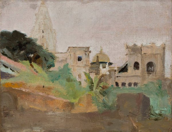 Temple. From the journey to India  by Jan Ciaglinski - Hand-Painted Oil Painting Reproduction