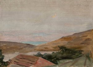 Tiberias. From the journey to Palestine by Jan Ciaglinski Oil Painting