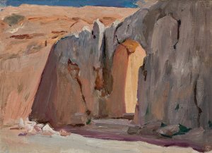 Tombs of the kings in Jerusalem. From the journey to Palestine by Jan Ciaglinski Oil Painting