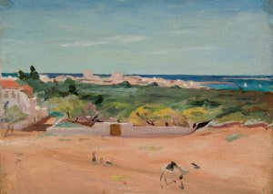 Tripoli in Syria. From the journey to Palestine by Jan Ciaglinski Oil Painting