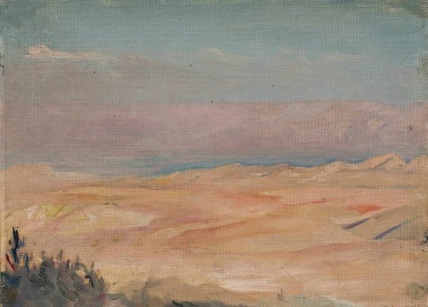 View from the Mount of Olives. From the journey to Palestine  by Jan Ciaglinski - Hand-Painted Oil Painting Reproduction