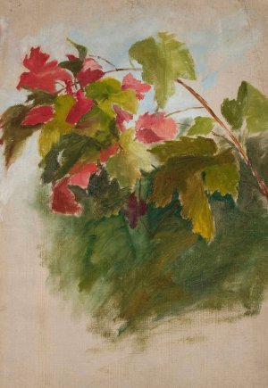Vine leaves by Jan Ciaglinski Oil Painting