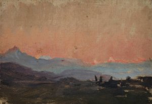 Vladikavkaz by Jan Ciaglinski Oil Painting
