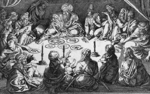 Oriental Meal by Jan Cornelisz Vermeyen - Oil Painting Reproduction