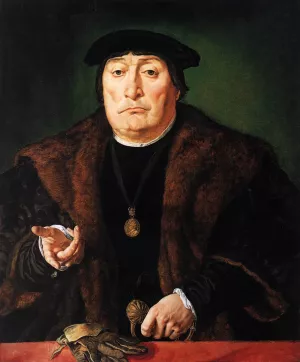Portrait of an Older Man by Jan Cornelisz Vermeyen - Oil Painting Reproduction